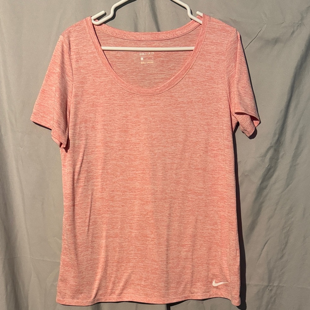 Nike Women's Heathered Pink Short Sleeve Tee